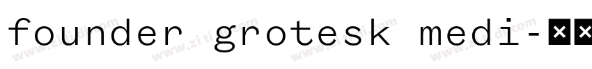 founder grotesk medi字体转换